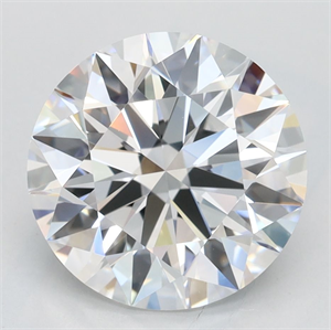 Picture of Lab Grown Diamond 3.02 Carats, Round with Excellent Cut, D Color, VVS1 Clarity and Certified by GIA