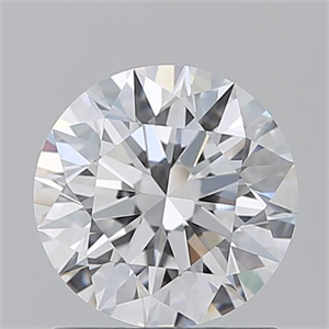 Picture of Natural Diamond 1.26 Carats, Round with Excellent Cut, D Color, IF Clarity and Certified by GIA