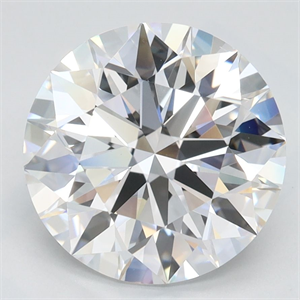 Picture of Lab Grown Diamond 3.02 Carats, Round with Ideal Cut, D Color, IF Clarity and Certified by IGI