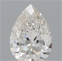 Natural Diamond 0.72 Carats, Pear with  Cut, H Color, VVS2 Clarity and Certified by GIA