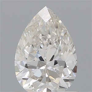 Picture of Natural Diamond 0.72 Carats, Pear with  Cut, H Color, VVS2 Clarity and Certified by GIA