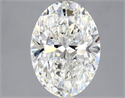 Natural Diamond 2.52 Carats, Oval with  Cut, G Color, SI2 Clarity and Certified by GIA