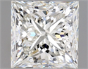 Natural Diamond 1.20 Carats, Princess with  Cut, I Color, VVS2 Clarity and Certified by GIA