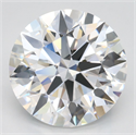 Lab Grown Diamond 4.36 Carats, Round with Excellent Cut, D Color, VVS1 Clarity and Certified by GIA
