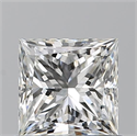 Natural Diamond 0.91 Carats, Princess with  Cut, H Color, SI1 Clarity and Certified by GIA