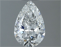 Diamante Natural 0.50 quilates, De pera , Color F, claridad VVS1 y certificado GIA