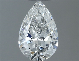 Foto Diamante Natural 0.50 quilates, De pera , Color F, claridad VVS1 y certificado GIA de