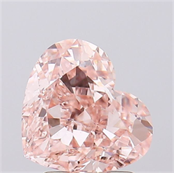 Picture of Lab Grown Diamond 2.62 Carats, Heart with  Cut, Fancy Intense Pink Color, VS1 Clarity and Certified by IGI