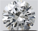 Natural Diamond 0.50 Carats, Round with Excellent Cut, I Color, VS2 Clarity and Certified by IGI