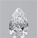 Natural Diamond 0.51 Carats, Pear with  Cut, E Color, VS2 Clarity and Certified by GIA