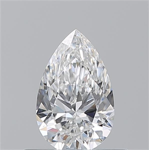 Picture of Natural Diamond 0.51 Carats, Pear with  Cut, E Color, VS2 Clarity and Certified by GIA
