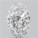 Natural Diamond 1.01 Carats, Oval with  Cut, D Color, VVS1 Clarity and Certified by GIA