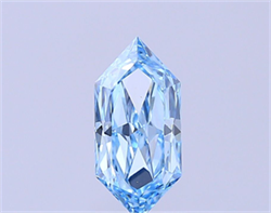 Picture of Lab Grown Diamond 1.53 Carats, HEXAGONAL with  Cut, Fancy Vivid Blue Color, VS1 Clarity and Certified by IGI