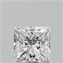 Natural Diamond 1.20 Carats, Princess with  Cut, H Color, VS1 Clarity and Certified by GIA