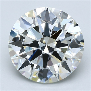 Picture of Natural Diamond 4.50 Carats, Round with Excellent Cut, I Color, VS2 Clarity and Certified by GIA
