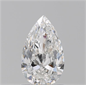 Diamante Natural 0.94 quilates, De pera , Color E, claridad VVS2 y certificado GIA