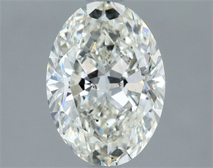 Picture of Natural Diamond 1.82 Carats, Oval with  Cut, I Color, SI2 Clarity and Certified by IGI