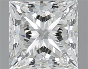 Foto Diamante Natural 1.01 quilates, Princesa , Color G, claridad VS2 y certificado GIA de