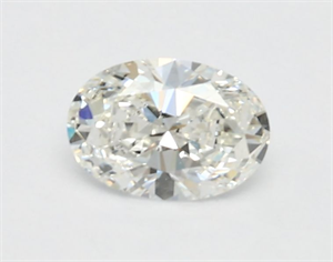 Picture of Natural Diamond 0.41 Carats, Oval with  Cut, H Color, IF Clarity and Certified by GIA