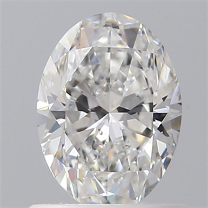 Foto Diamante Natural 0.72 quilates, Ovalado , Color F, claridad SI1 y certificado GIA de