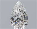Natural Diamond 0.72 Carats, Pear with  Cut, E Color, VVS2 Clarity and Certified by GIA