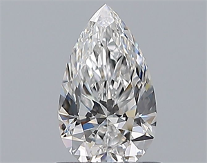 Picture of Natural Diamond 0.72 Carats, Pear with  Cut, E Color, VVS2 Clarity and Certified by GIA