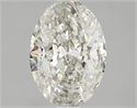 Natural Diamond 1.50 Carats, Oval with  Cut, J Color, I1 Clarity and Certified by GIA