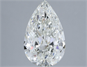 Natural Diamond 4.02 Carats, Pear with  Cut, I Color, VVS2 Clarity and Certified by GIA