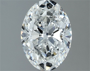 Picture of Natural Diamond 1.30 Carats, Oval with  Cut, G Color, SI1 Clarity and Certified by GIA