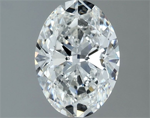 Picture of Natural Diamond 1.30 Carats, Oval with  Cut, G Color, SI1 Clarity and Certified by GIA