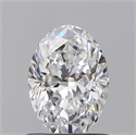 Diamante Natural 0.75 quilates, Ovalado , Color D, claridad SI1 y certificado GIA