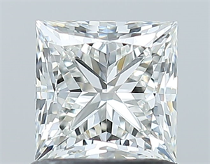 Picture of Natural Diamond 1.01 Carats, Princess with  Cut, H Color, VS2 Clarity and Certified by GIA