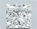 Natural Diamond 1.01 Carats, Princess with  Cut, H Color, VS2 Clarity and Certified by GIA