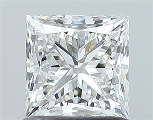Picture of Natural Diamond 1.01 Carats, Princess with  Cut, H Color, VS2 Clarity and Certified by GIA