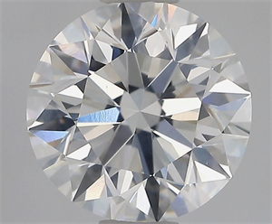 Foto Diamante Natural 1.70 quilates, Redondo , Color F, claridad SI1 y certificado GIA de