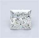 Natural Diamond 1.01 Carats, Princess with  Cut, H Color, VVS2 Clarity and Certified by GIA