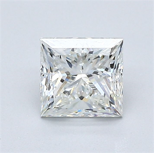 Picture of Natural Diamond 1.01 Carats, Princess with  Cut, H Color, VVS2 Clarity and Certified by GIA