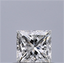 Natural Diamond 0.41 Carats, Princess with  Cut, G Color, VVS1 Clarity and Certified by GIA