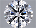 Lab Grown Diamond 2.54 Carats, Round with Ideal Cut, D Color, VVS2 Clarity and Certified by IGI