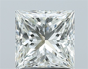 Picture of Natural Diamond 1.51 Carats, Princess with  Cut, J Color, VVS1 Clarity and Certified by GIA
