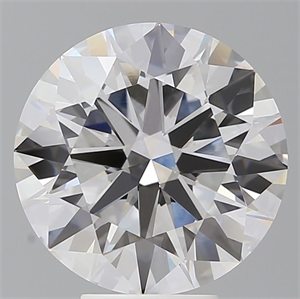 Picture of Lab Grown Diamond 6.10 Carats, Round with Ideal Cut, E Color, VVS2 Clarity and Certified by IGI