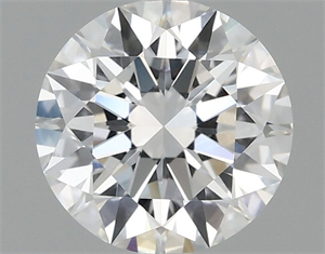 Picture of Lab Grown Diamond 1.10 Carats, Round with Ideal Cut, D Color, VVS2 Clarity and Certified by IGI