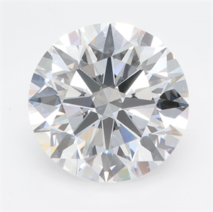 Picture of Lab Grown Diamond 4.00 Carats, Round with Ideal Cut, D Color, IF Clarity and Certified by IGI