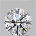 Natural Diamond 0.80 Carats, Round with Excellent Cut, F Color, SI1 Clarity and Certified by GIA