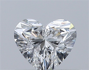 Picture of Natural Diamond 0.31 Carats, Heart with  Cut, E Color, VVS1 Clarity and Certified by GIA