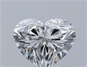 Natural Diamond 0.41 Carats, Heart with  Cut, E Color, VVS1 Clarity and Certified by GIA