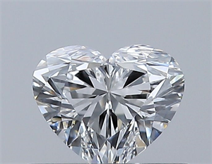 Picture of Natural Diamond 0.41 Carats, Heart with  Cut, E Color, VVS1 Clarity and Certified by GIA