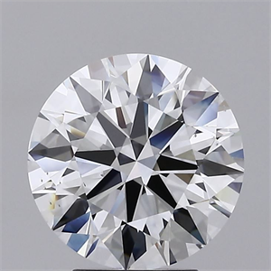 Picture of Lab Grown Diamond 3.51 Carats, Round with Ideal Cut, E Color, VS2 Clarity and Certified by IGI