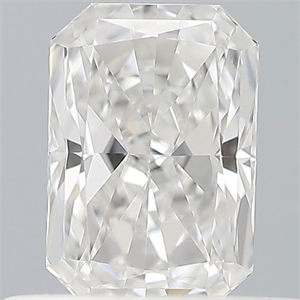 Picture of Natural Diamond 0.41 Carats, Radiant with  Cut, E Color, VS1 Clarity and Certified by GIA