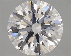 Picture of Lab Grown Diamond 2.70 Carats, Round with Ideal Cut, D Color, IF Clarity and Certified by IGI